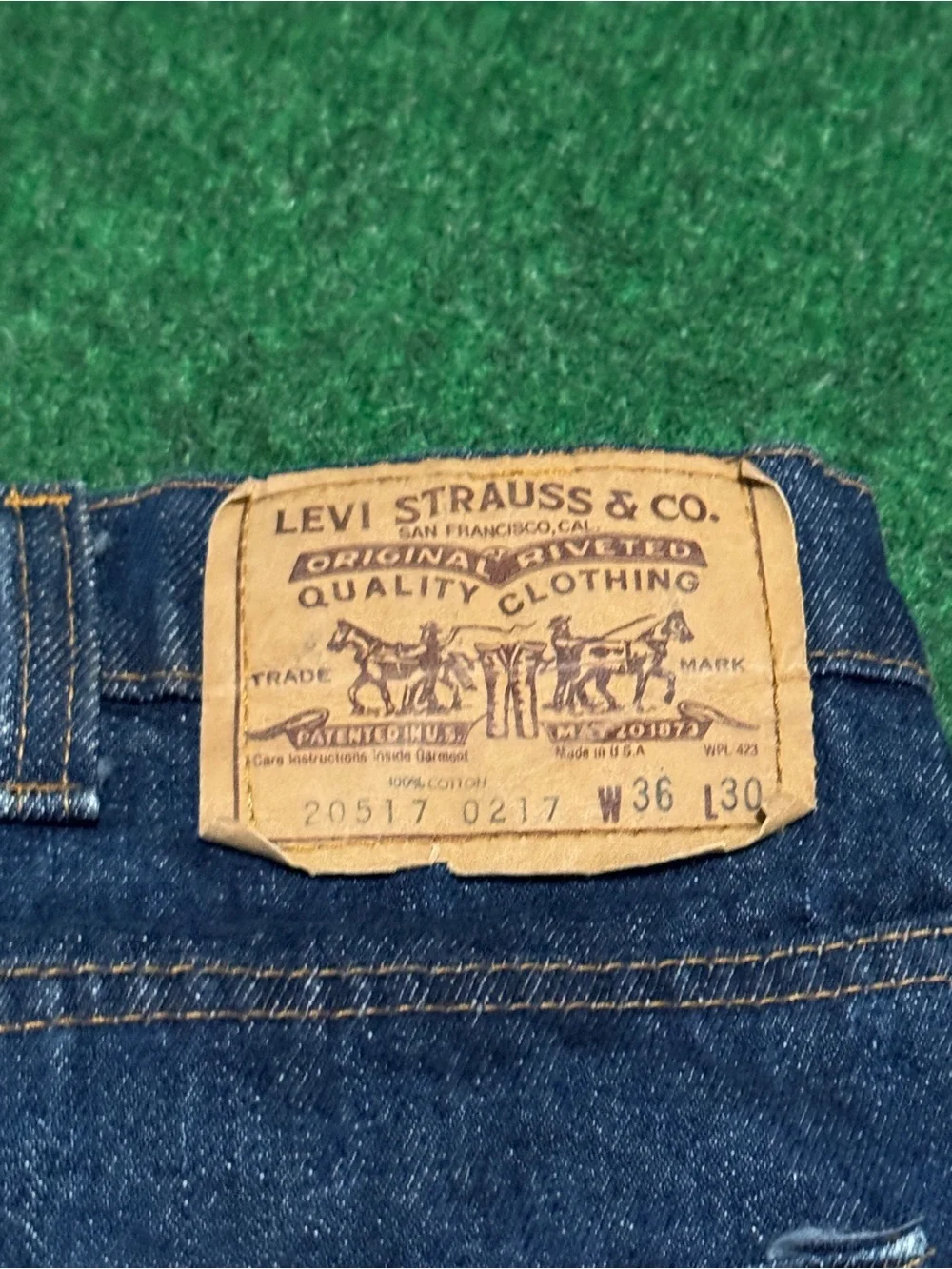 Vintage 70s Levi’s Denim Jeans, Bootcut Pants Made in USA 20517 0217 (34x28)
